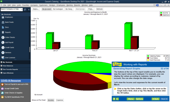 Learn how to work with reports and generate report graphs.