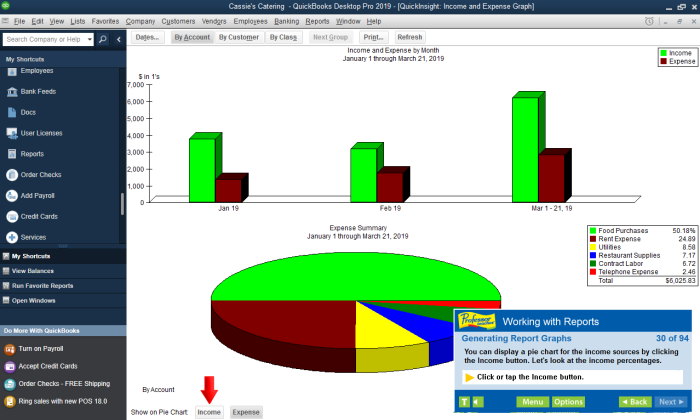 Learn all accounting basics including working with reports.